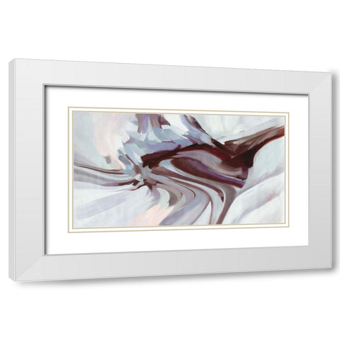 Motion Balance White Modern Wood Framed Art Print with Double Matting by Orlov, Irena