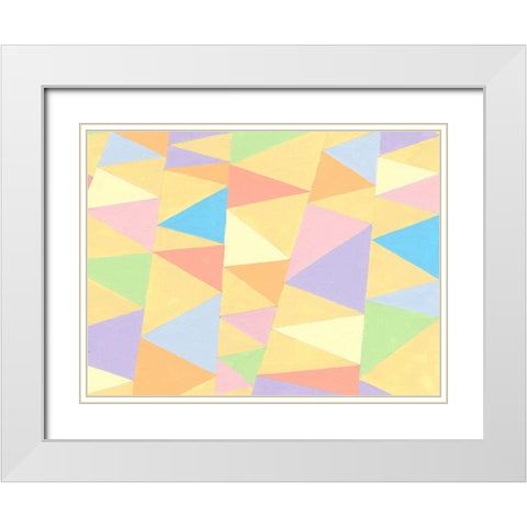 Grande II White Modern Wood Framed Art Print with Double Matting by Galapon, Nikki