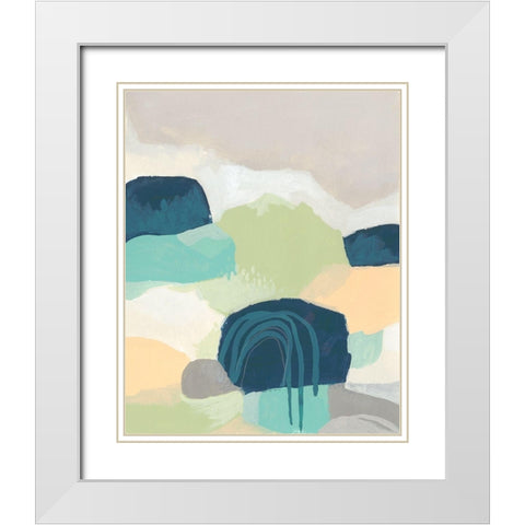 Brenner Pass I White Modern Wood Framed Art Print with Double Matting by Vess, June Erica