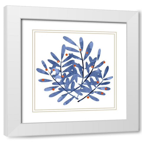 Botanical Impressions II White Modern Wood Framed Art Print with Double Matting by Scarvey, Emma