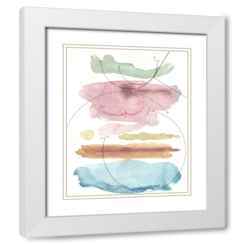 Desert Series I White Modern Wood Framed Art Print with Double Matting by Delamater, Rob