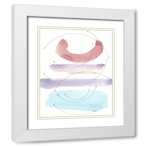 Desert Series III White Modern Wood Framed Art Print with Double Matting by Delamater, Rob