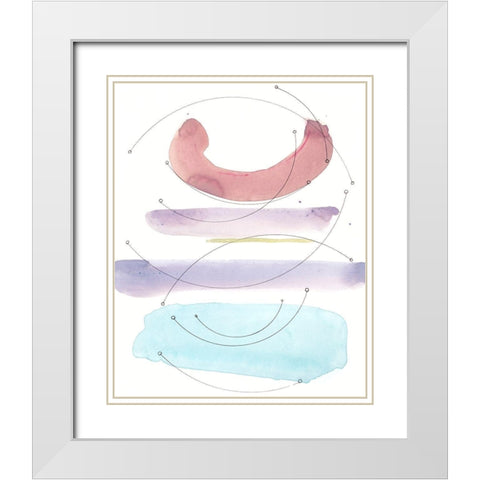 Desert Series III White Modern Wood Framed Art Print with Double Matting by Delamater, Rob