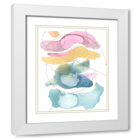 Desert Series VII White Modern Wood Framed Art Print with Double Matting by Delamater, Rob