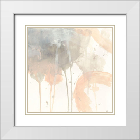 Blush Beacon I White Modern Wood Framed Art Print with Double Matting by Vess, June Erica