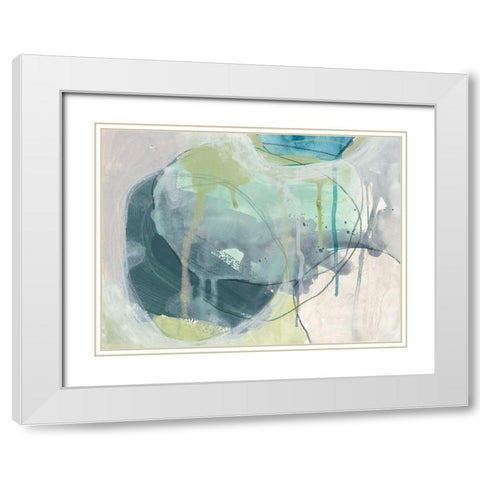 Sea Stone I White Modern Wood Framed Art Print with Double Matting by Vess, June Erica