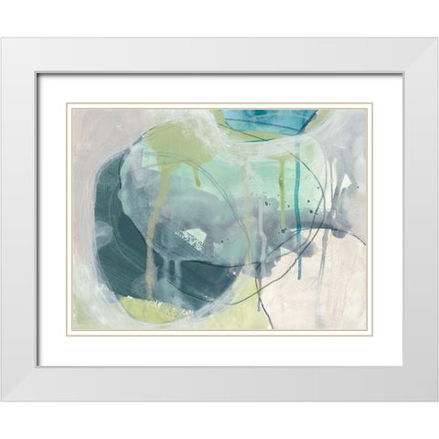 Sea Stone I White Modern Wood Framed Art Print with Double Matting by Vess, June Erica