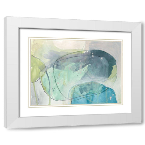 Sea Stone II White Modern Wood Framed Art Print with Double Matting by Vess, June Erica