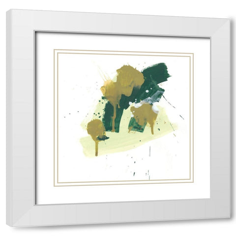 Midori I White Modern Wood Framed Art Print with Double Matting by Vess, June Erica