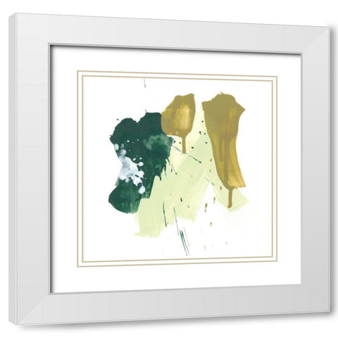 Midori II White Modern Wood Framed Art Print with Double Matting by Vess, June Erica