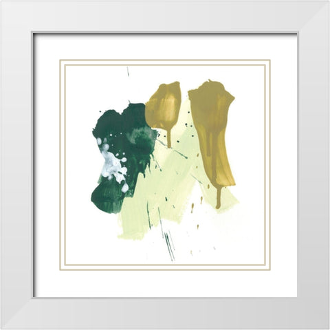 Midori II White Modern Wood Framed Art Print with Double Matting by Vess, June Erica