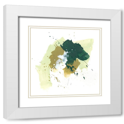 Midori V White Modern Wood Framed Art Print with Double Matting by Vess, June Erica