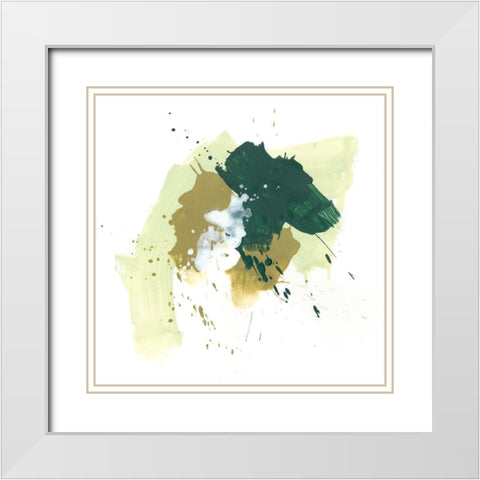Midori V White Modern Wood Framed Art Print with Double Matting by Vess, June Erica