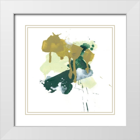 Midori VI White Modern Wood Framed Art Print with Double Matting by Vess, June Erica