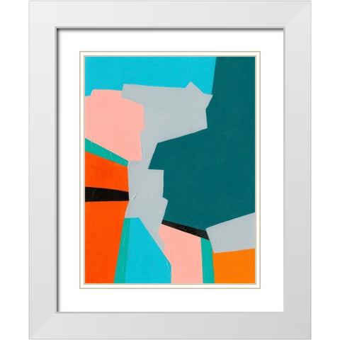 Reunification I White Modern Wood Framed Art Print with Double Matting by Moore, Regina