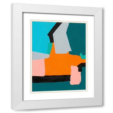 Reunification III White Modern Wood Framed Art Print with Double Matting by Moore, Regina