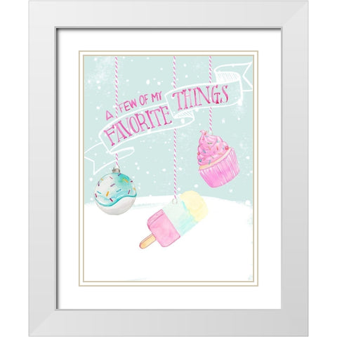 Candy Christmas II White Modern Wood Framed Art Print with Double Matting by Parker, Jennifer Paxton