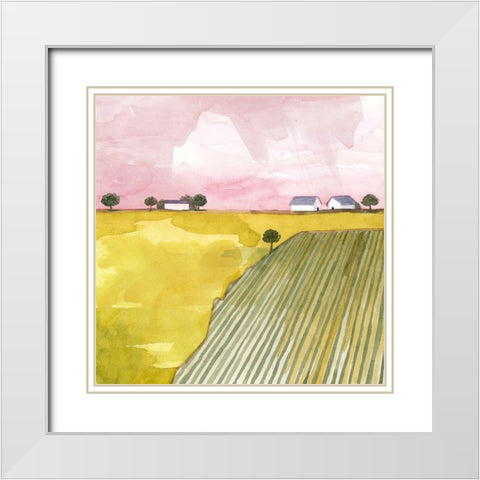 Blush Hour I White Modern Wood Framed Art Print with Double Matting by Popp, Grace