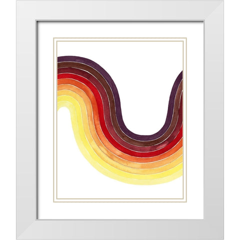 Heatwave I White Modern Wood Framed Art Print with Double Matting by Popp, Grace