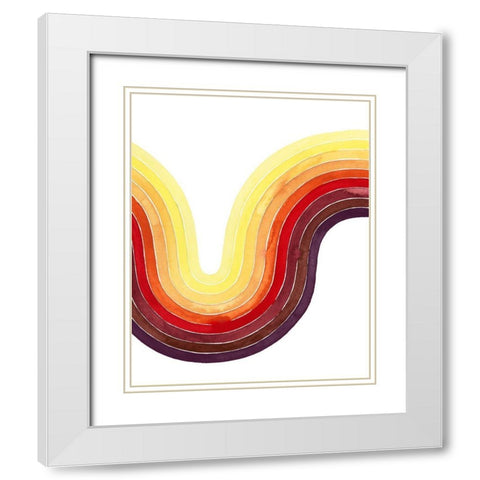 Heatwave II White Modern Wood Framed Art Print with Double Matting by Popp, Grace