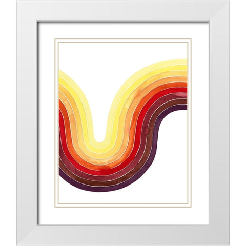 Heatwave II White Modern Wood Framed Art Print with Double Matting by Popp, Grace