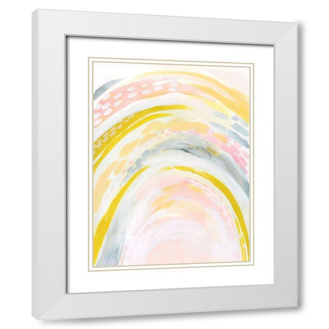 Swooping I White Modern Wood Framed Art Print with Double Matting by Popp, Grace