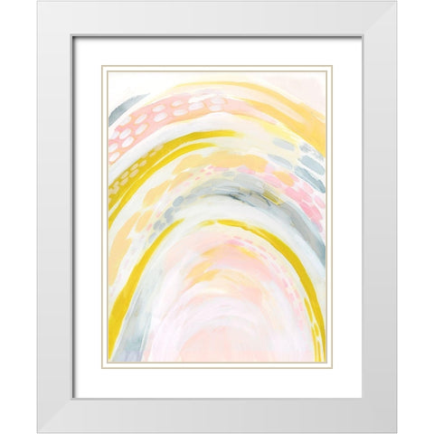 Swooping I White Modern Wood Framed Art Print with Double Matting by Popp, Grace