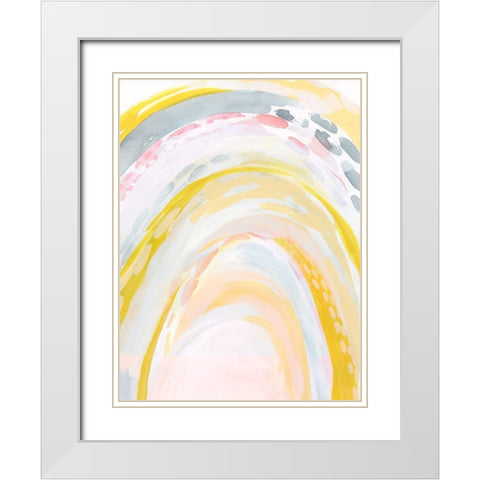 Swooping II White Modern Wood Framed Art Print with Double Matting by Popp, Grace