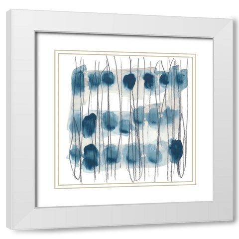 Insho II White Modern Wood Framed Art Print with Double Matting by Vess, June Erica