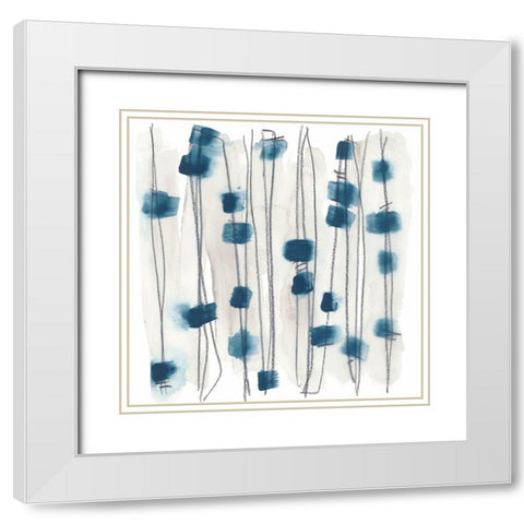 Insho VIII White Modern Wood Framed Art Print with Double Matting by Vess, June Erica