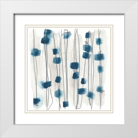 Insho VIII White Modern Wood Framed Art Print with Double Matting by Vess, June Erica