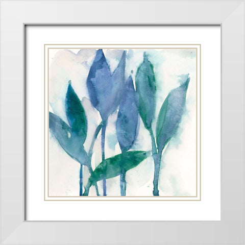 Quiet Beauty II White Modern Wood Framed Art Print with Double Matting by Dixon, Samuel
