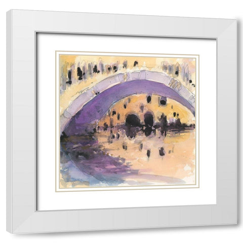 Under The Bridge White Modern Wood Framed Art Print with Double Matting by Dixon, Samuel