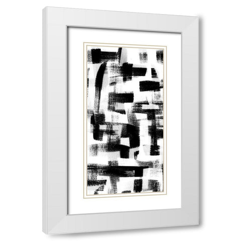 Jam Session I White Modern Wood Framed Art Print with Double Matting by Chandler, Sharon