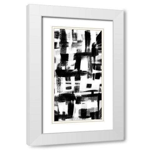 Jam Session II White Modern Wood Framed Art Print with Double Matting by Chandler, Sharon