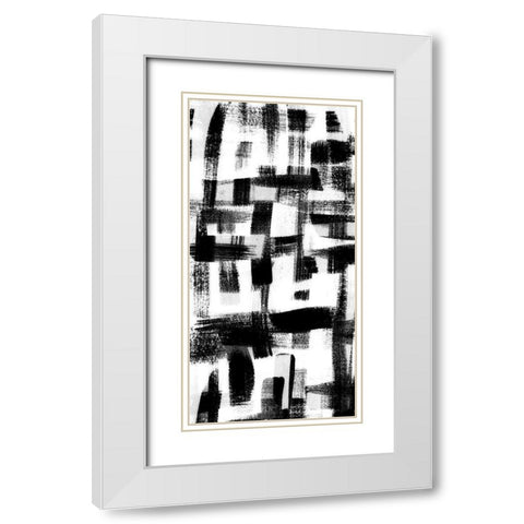Jam Session III White Modern Wood Framed Art Print with Double Matting by Chandler, Sharon
