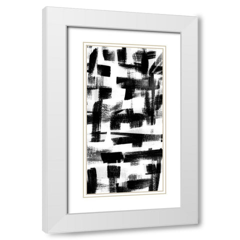 Jam Session IV White Modern Wood Framed Art Print with Double Matting by Chandler, Sharon