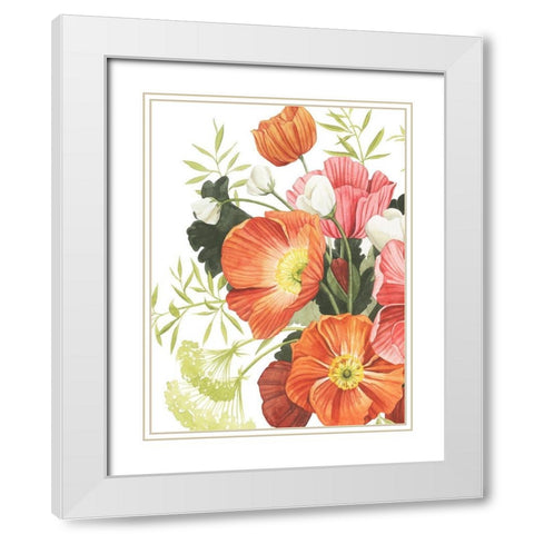 Blossom Solstice II White Modern Wood Framed Art Print with Double Matting by Popp, Grace