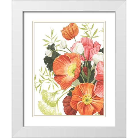 Blossom Solstice II White Modern Wood Framed Art Print with Double Matting by Popp, Grace