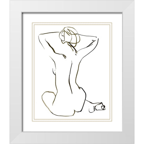 Warm Embrace I White Modern Wood Framed Art Print with Double Matting by Parker, Jennifer Paxton