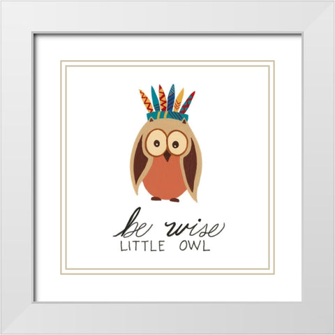 Woodland Warriors I White Modern Wood Framed Art Print with Double Matting by Moore, Regina