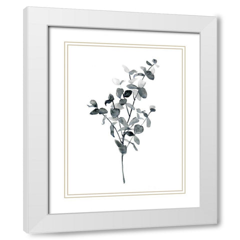 Brume Botanical IV White Modern Wood Framed Art Print with Double Matting by Scarvey, Emma