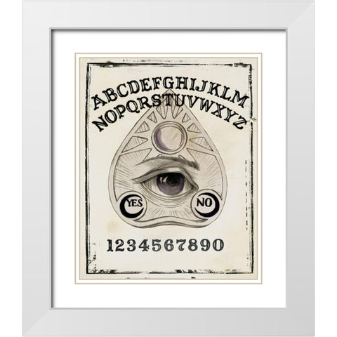 Mystical I White Modern Wood Framed Art Print with Double Matting by Parker, Jennifer Paxton