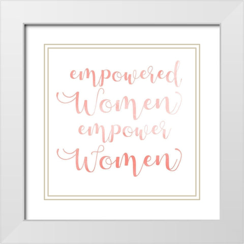 Womanly Advice II White Modern Wood Framed Art Print with Double Matting by Popp, Grace