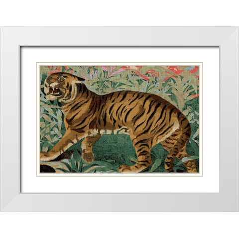 Concrete Jungle Cat II White Modern Wood Framed Art Print with Double Matting by Fagalde, Jarman