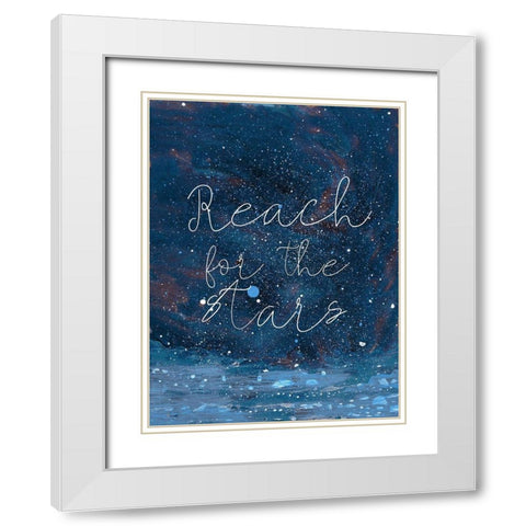 Night Magic I White Modern Wood Framed Art Print with Double Matting by Ludwig, Alicia