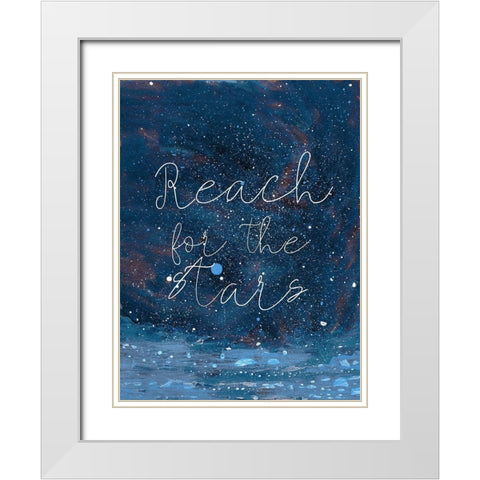 Night Magic I White Modern Wood Framed Art Print with Double Matting by Ludwig, Alicia