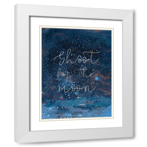 Night Magic II White Modern Wood Framed Art Print with Double Matting by Ludwig, Alicia