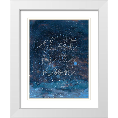 Night Magic II White Modern Wood Framed Art Print with Double Matting by Ludwig, Alicia