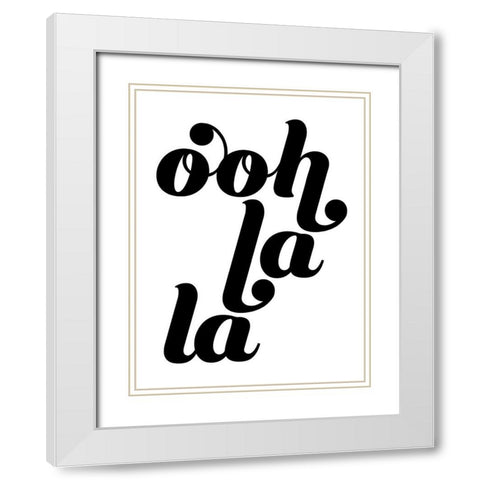 La Vie I White Modern Wood Framed Art Print with Double Matting by Popp, Grace